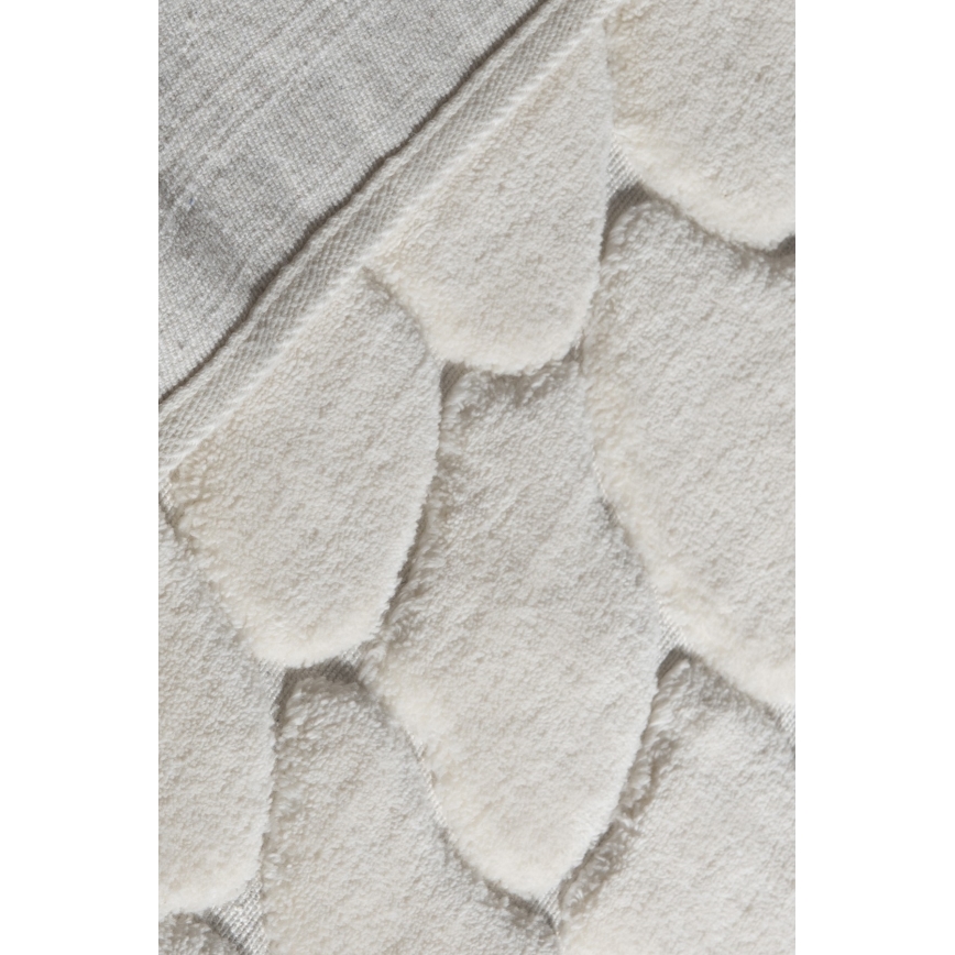 Komplet 2 kosov kopalniških preprog LINO 60/100 cm, kremne