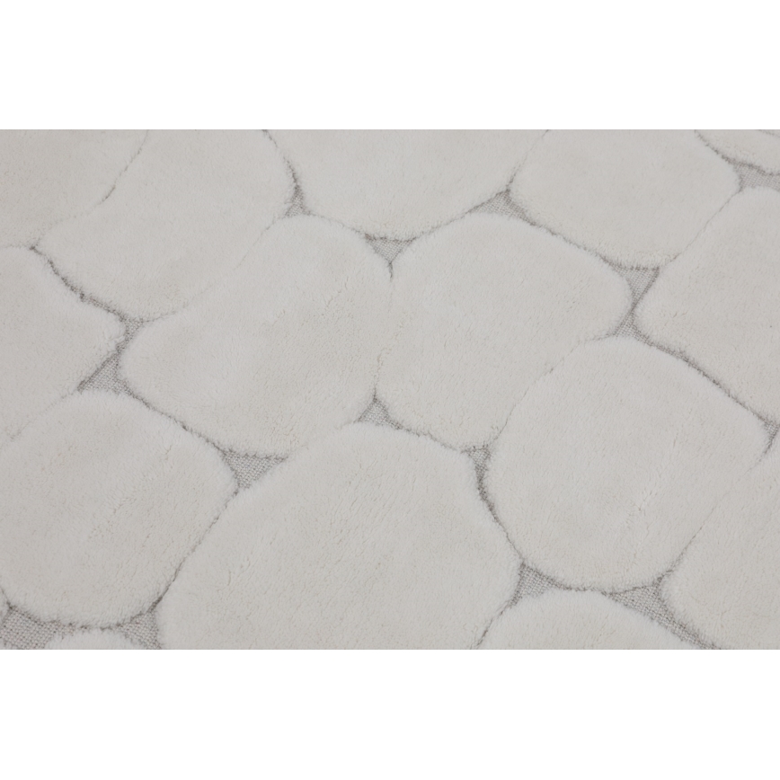 Komplet 2 kosov kopalniških preprog LINO 60/100 cm, kremne