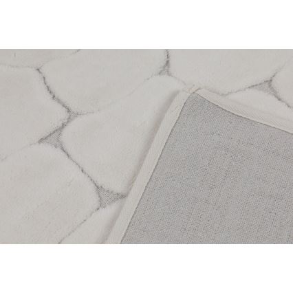Komplet 2 kosov kopalniških preprog LINO 60/100 cm, kremne