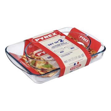 Komplet 2 pekačev PYREX (3,7 l in 2,2 l)