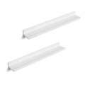 Komplet 2 stenskih polic SHELFY, bele