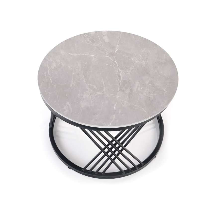 Komplet 2x klubska mizica ELEGRA, siva