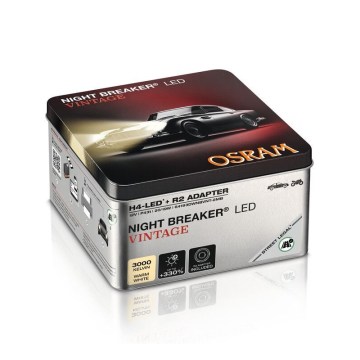 Komplet 2x LED avtomobilskih žarnic NIGHT BREAKER VINTAGE H4 P43T/20W/12V 3000K - Osram