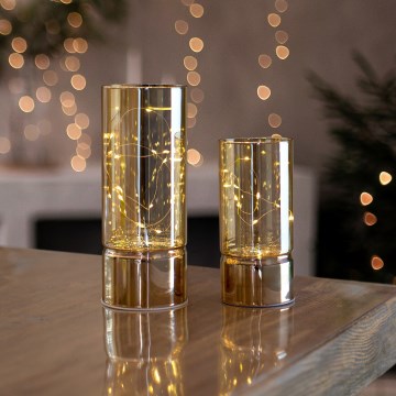 Komplet 2x LED božičnih lučk 20xLED+10xLED/2xAA+3xAA topla bela