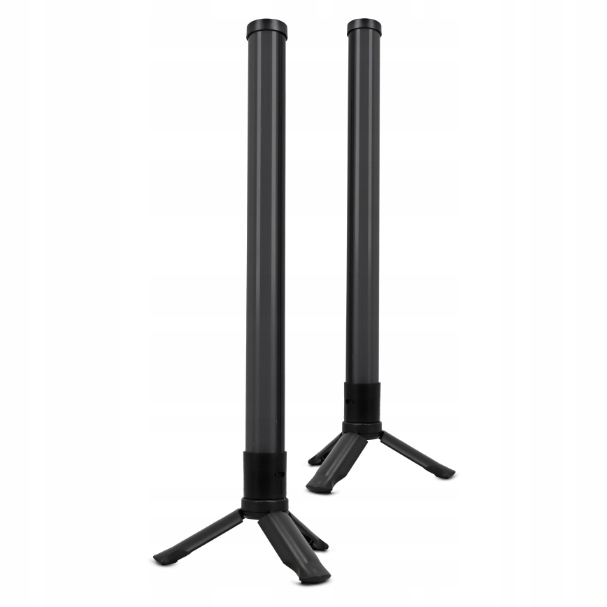 Komplet 2x LED RGBIC z zatemnitvijo namizna svetilka LED/5W/5V črna + daljinski upravljalnik