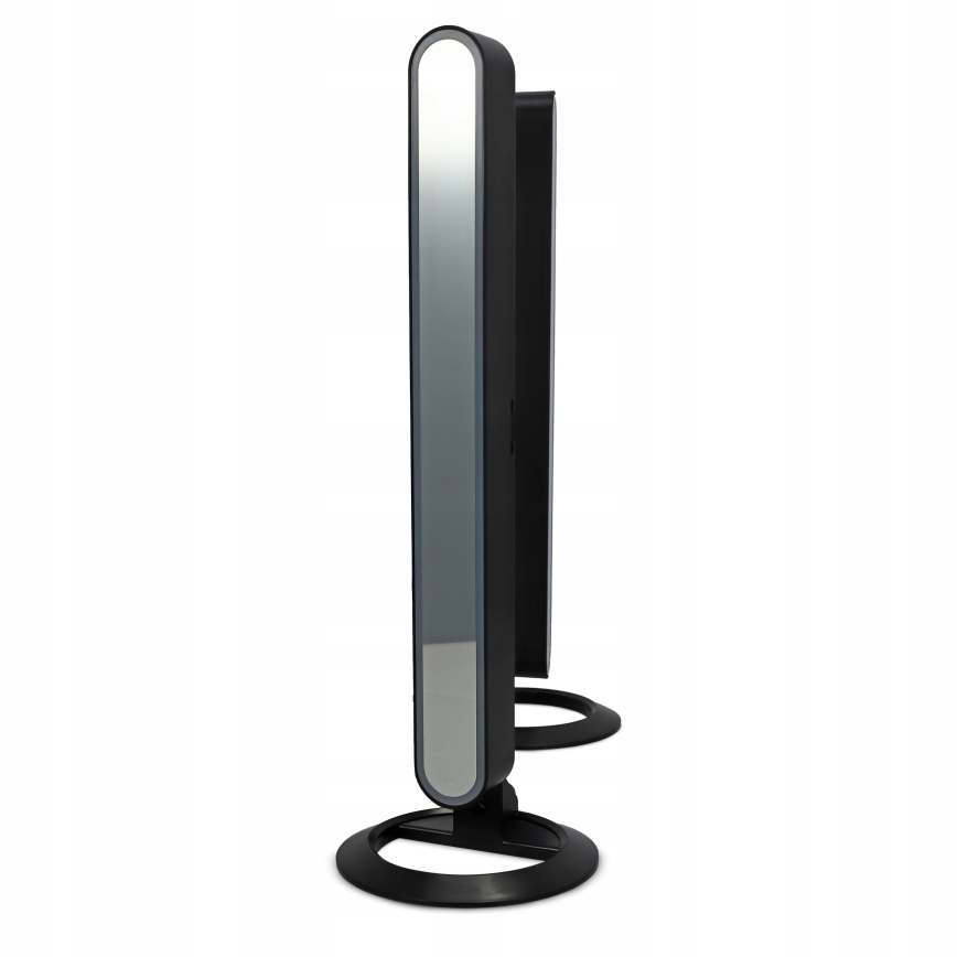 Komplet 2x LED RGBIC zatemnjevalna namizna svetilka LED/5W/5V črna + daljinski upravljalnik