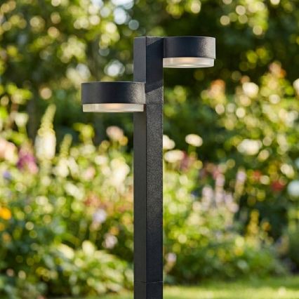 KOMPLET 2x LED sončna svetilka 2xLED/1W/3,7V 1200 mAh 55 cm IP65 črna