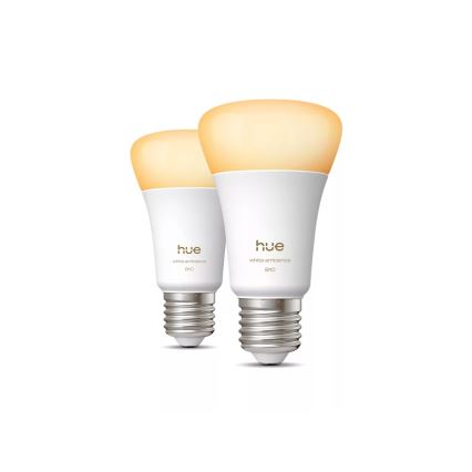 Komplet 2x zatemnljivih LED žarnic Philips Hue WHITE AMBIANCE E27/6W/230V 1000-20000K