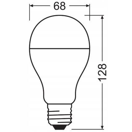 Komplet 2x LED žarnic VALUE CLASSIC E27/19W/230V 2700K - Osram