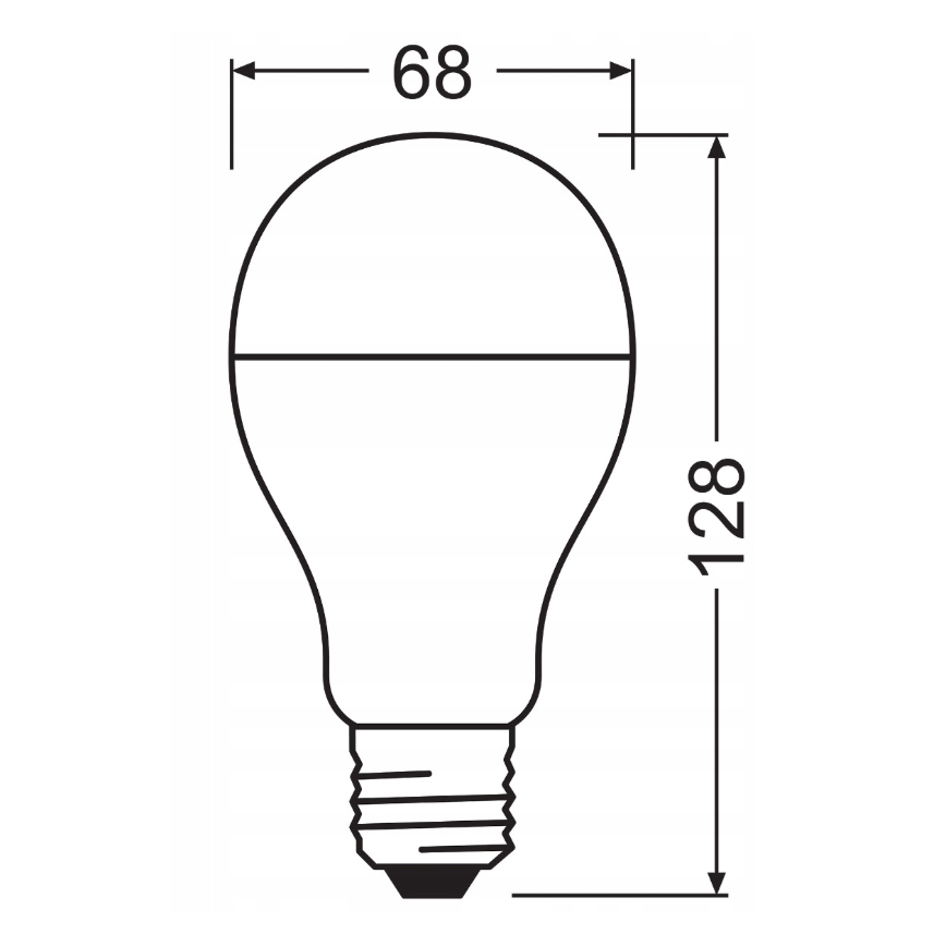Komplet 2x LED žarnic VALUE CLASSIC E27/19W/230V 2700K - Osram