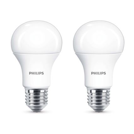 KOMPLET 2x LED žarnica Philips E27/11W/230V 2700K