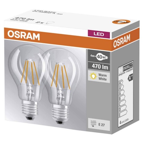 KOMPLET 2x LED Žarnica VINTAGE E27/4W/230V 2700K - Osram