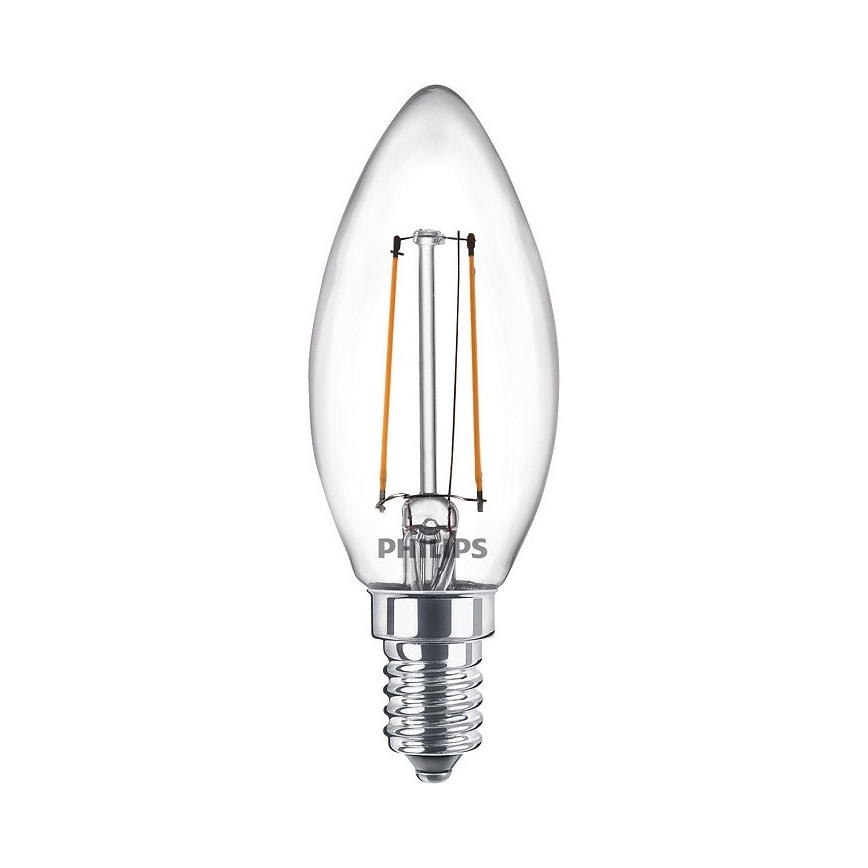 KOMPLET 2x LED Žarnica VINTAGE Philips E14/2W/230V 2700K