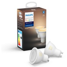 KOMPLET 2x LED Zatemnitvena žarnica Philips Hue WHITE AMBIANCE GU10/5W/230V 2200-6500K