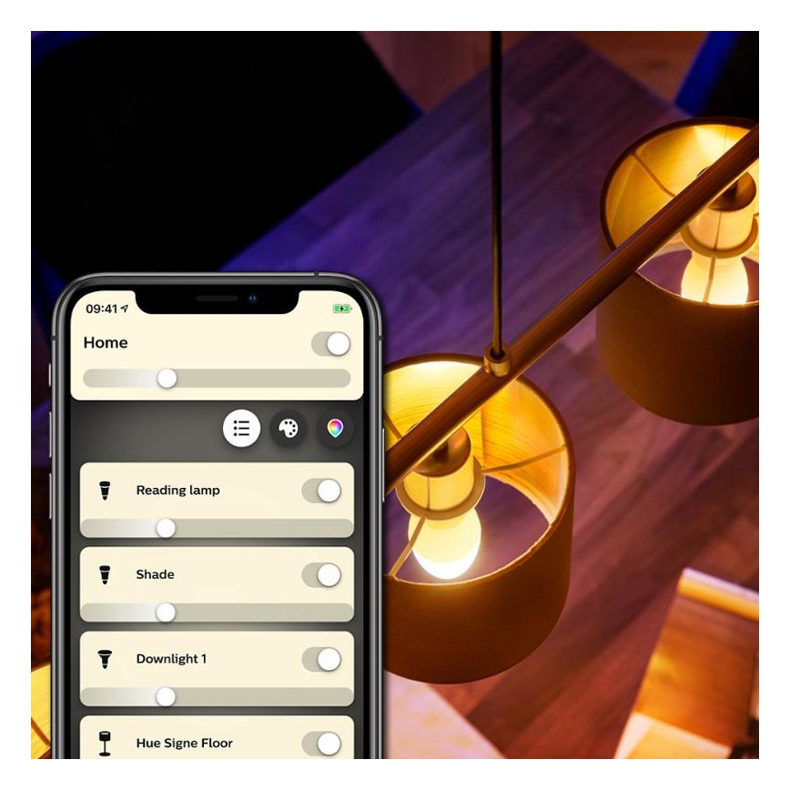 KOMPLET 2x LED Zatemnitvena žarnica Philips Hue WHITE E14/5,5W/230V 2700K