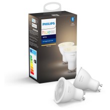 KOMPLET 2x LED Zatemnitvena žarnica Philips Hue WHITE GU10/5,2W/230V 2700K
