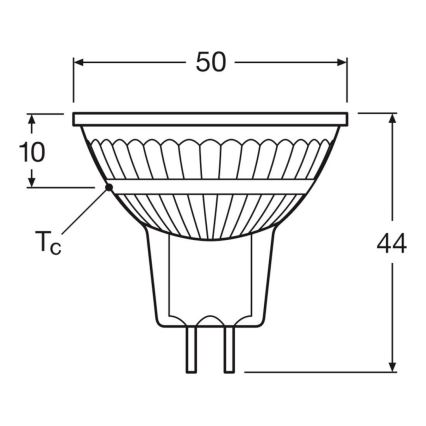 Komplet 2x zatemnljivih LED reflektorijskih žarnic MR16 GU5,3/5W/12V 2700K 36° CRI 90 - Osram