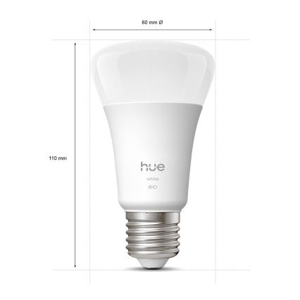 Komplet 2x LED zatemnljiva žarnica Philips Hue WHITE E27/7W/230V 2700K
