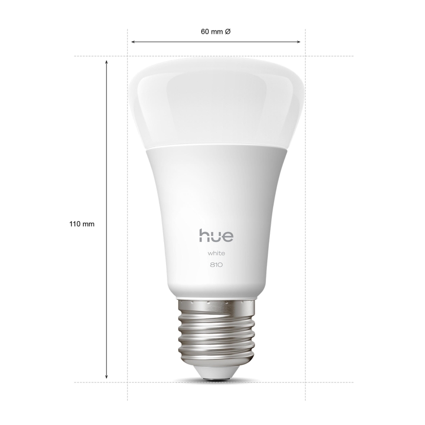 Komplet 2x LED zatemnljiva žarnica Philips Hue WHITE E27/7W/230V 2700K