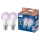 Komplet 2x zatemnjevalnih LED RGB žarnic Philips SMART A60 E27/12,5W/230V 2200-6500K