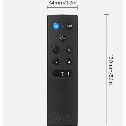 Komplet 2x LED žarnica A60 E27/9W/230V 2700K z zatemnitvijo, Wi-Fi + daljinski upravljalnik - WiZ