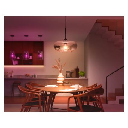 Komplet 2 kosov zatemnitvenih LED žarnic Philips Hue WHITE AND COLOR AMBIANCE E27/6W/230V 1000-20000K