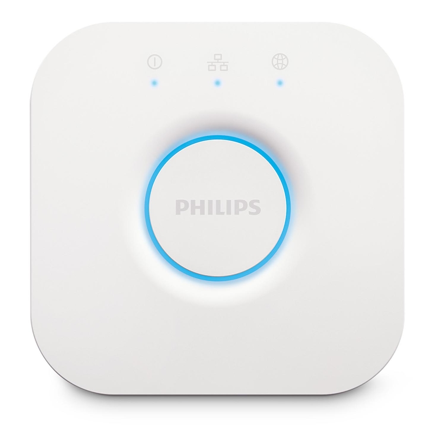 Komplet 2x zatemnljivih LED žarnic Philips Hue WHITE AMBIANCE GU10/4,2W/230V 2200-6500K + Hue bridge