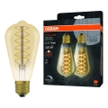 Komplet 2x zatemnljivih LED žarnic VINTAGE FILAMENT E27/4,8W/230V 2200K - Osram