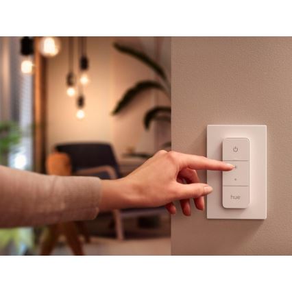 Komplet 2x zatemnjivih LED žarnic Philips Hue WHITE AMBIANCE GU10/4,2W/230V 2200-6500K + stikalo za zatemnjevanje