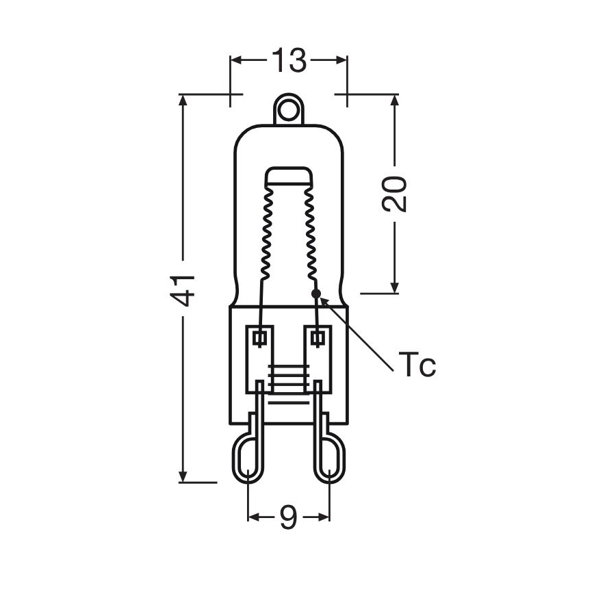 Komplet 3 žarnic za pečico HALOPIN G9/40W/230V 2700K - Osram