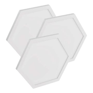 Komplet 3x LED RGBIC+CCT zatemljiv panel - razširitev LED/1,8W/230V Wi-Fi Tuya