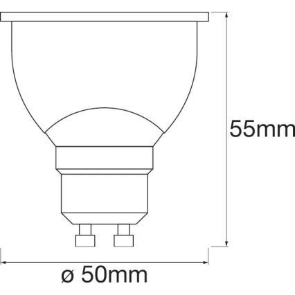 KOMPLET 3x LED RGBW Zatemnitvena žarnica SMART+ GU10/5W/230V 2700K-6500K Wi-Fi - Ledvance