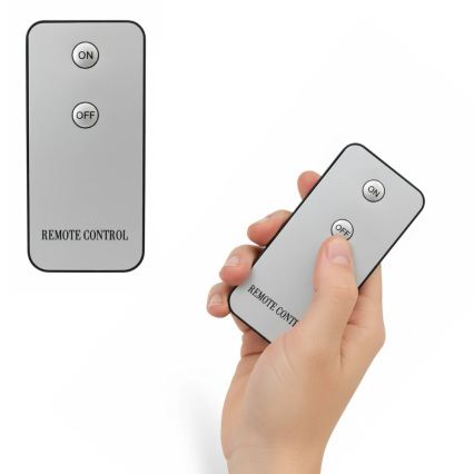 Komplet 3x LED svečke BRILLO LED/2xAA črne + daljinski upravljalnik