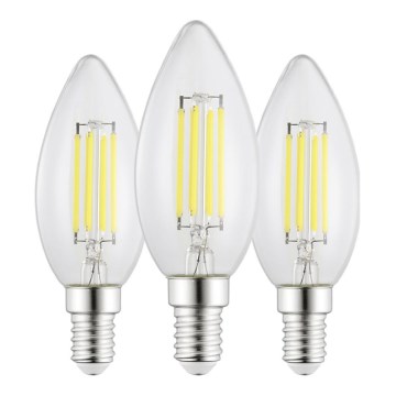 Komplet 3x LED žarnic VINTAGE C35 E14/2,2W/230V 2700K - Eglo 110439