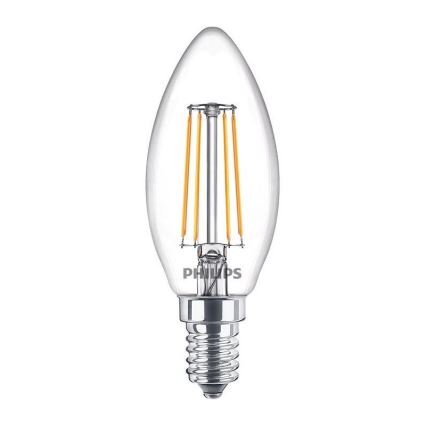 Komplet 3x LED žarnic VINTAGE Philips B35 E14/4,3W/230V 2700K