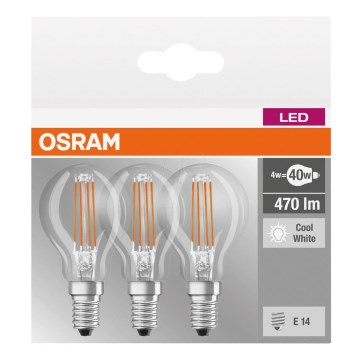 KOMPLET 3x LED Žarnica BASE P40 E14/4W/230V 4000K – Osram