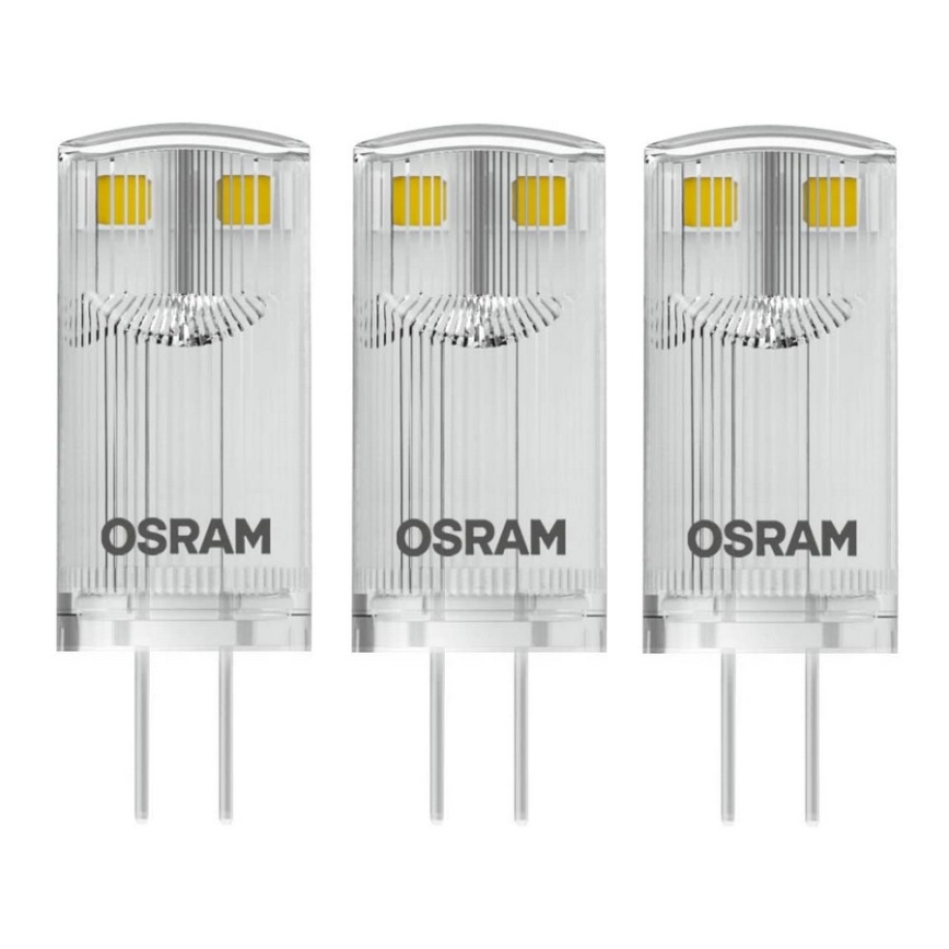 KOMPLET 3x LED Žarnica G4/0,9W/12V 2700K - Osram