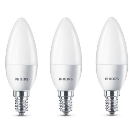 KOMPLET 3x LED Žarnica Philips E14/5,5W/230V 2700K