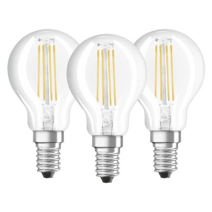 KOMPLET 3x LED Žarnica P40 E14/4W/230V 2700K - Osram