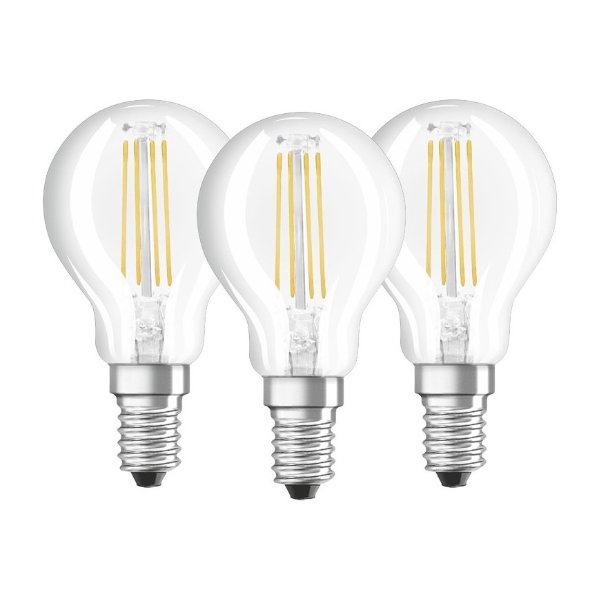 KOMPLET 3x LED Žarnica P40 E14/4W/230V 2700K - Osram