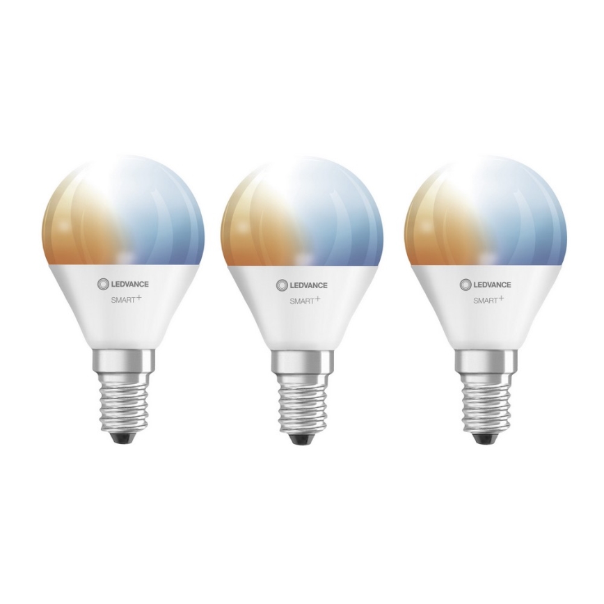 KOMPLET 3x LED Zatemnitvena žarnica SMART+ E14/5W/230V 2700K-6500K Wi-Fi - Ledvance