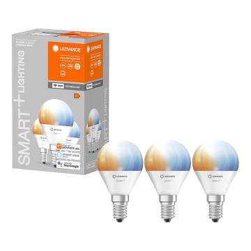 KOMPLET 3x LED Zatemnitvena žarnica SMART+ E14/5W/230V 2700K-6500K Wi-Fi - Ledvance
