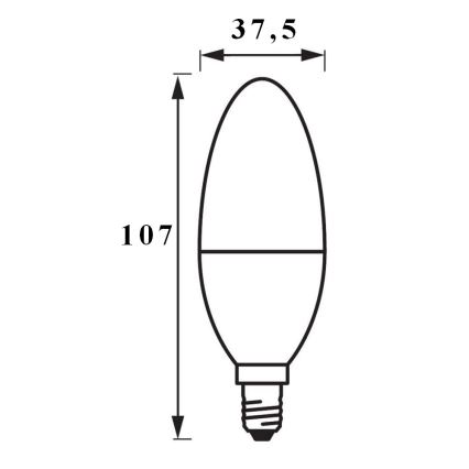 KOMPLET 3x LED Zatemnitvena žarnica SMART+ E14/5W/230V 2700K Wi-Fi - Ledvance