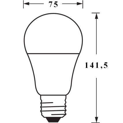 KOMPLET 3x LED Zatemnitvena žarnica SMART+ E27/14W/230V 2700K-6500K Wi-Fi - Ledvance