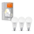 KOMPLET 3x LED Zatemnitvena žarnica SMART+ E27/14W/230V 2700K Wi-Fi - Ledvance