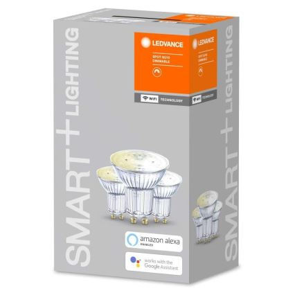 KOMPLET 3x LED Zatemnitvena žarnica SMART+ GU10/5W/230V 2700K Wi-Fi - Ledvance