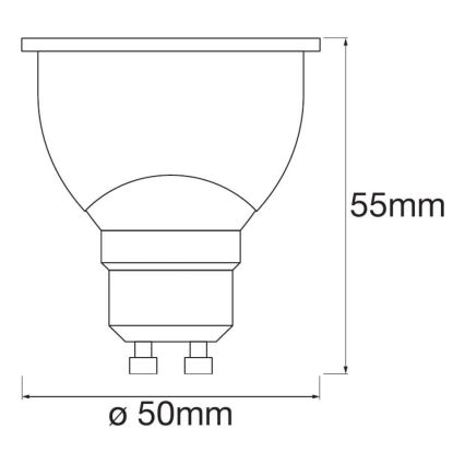 KOMPLET 3x LED Zatemnitvena žarnica SMART+ GU10/5W/230V 2700K Wi-Fi - Ledvance