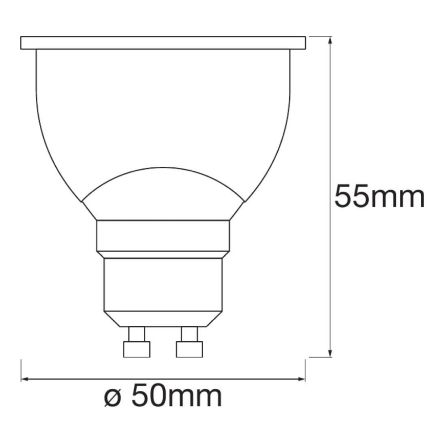 KOMPLET 3x LED Zatemnitvena žarnica SMART+ GU10/5W/230V 2700K Wi-Fi - Ledvance