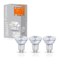 KOMPLET 3x LED Zatemnitvena žarnica SMART+ GU10/5W/230V 2700K Wi-Fi - Ledvance