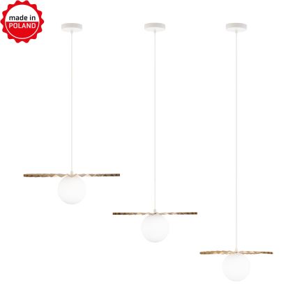 Komplet 3x viseča svetilka na kablu SUNPLISS 1xG9/10W/230V zlata/kremna